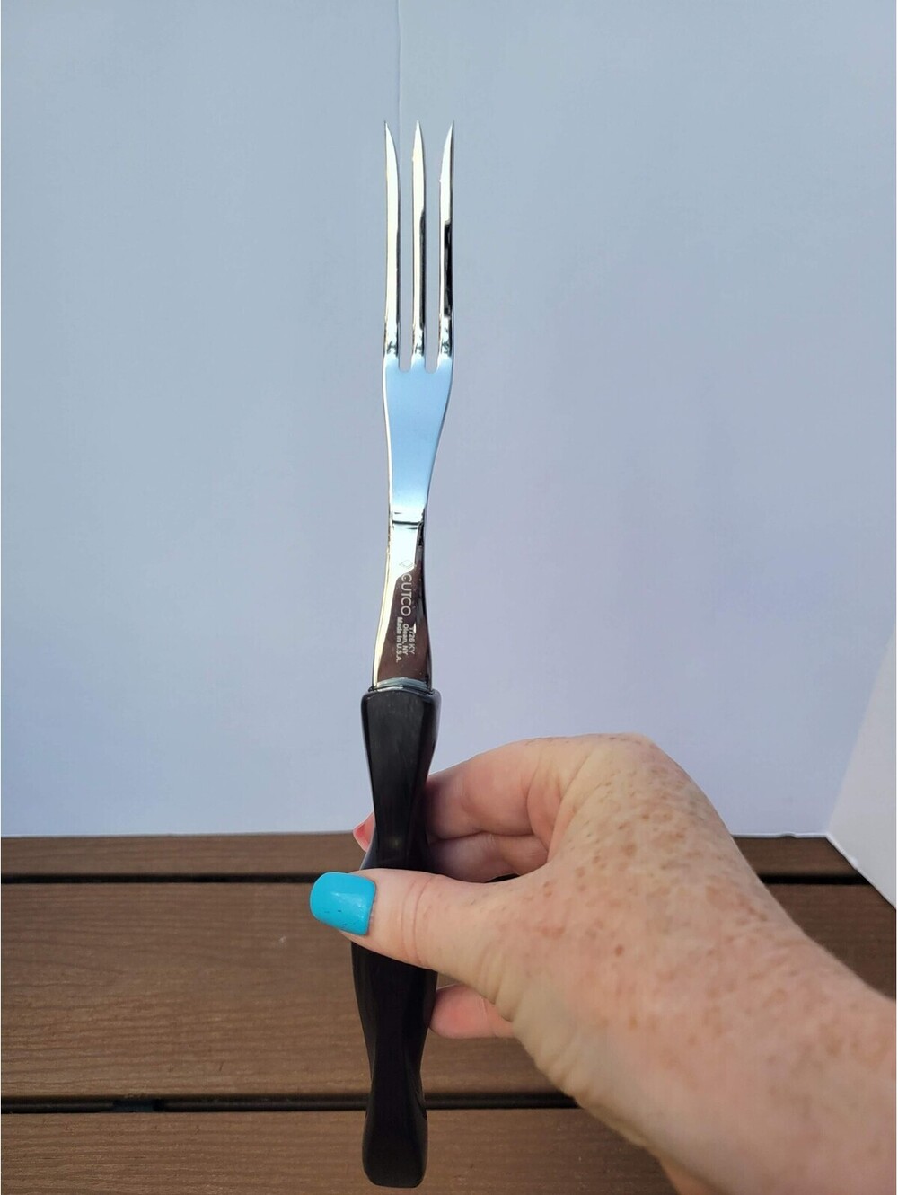 Cutco Black Carving Fork 11" 1726 Stainless Steel Made In USA Tool Utensil